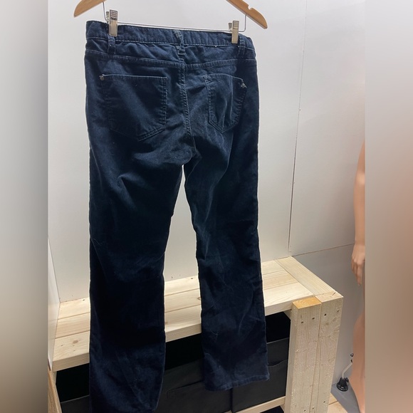 Anthropologie Idra Navy Flare Corduroy Pants - Picture 2 of 3